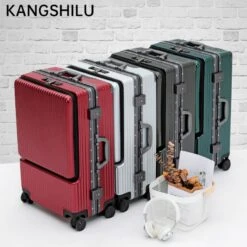 KANGSHILU Aluminum Frame 20 Inches Travel Suitcases Universal Wheel -Samsonite Shop KANGSHILU Aluminum Frame 20 Inches Travel Suitcases Universal Wheel Trolley PC Box Trolley Luggage Bag Men 7a3cb713 de3d 41a8 8fe9 2a609cda9c37