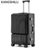 KANGSHILU Aluminum Frame 20 Inches Travel Suitcases Universal Wheel 1 KANGSHILU Aluminum Frame 20 Inches Travel Suitcases Universal Wheel -Samsonite Shop KANGSHILU Aluminum Frame 20 Inches Travel Suitcases Universal Wheel Trolley PC Box Trolley Luggage Bag Men f68e6cf3 f5a7 4b65 becc c393acfc6558