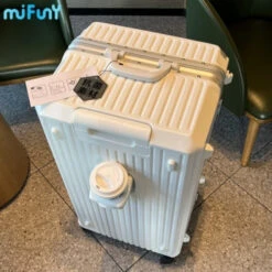 MIFUNY Travel Luggage With Cup Holder Aluminum Frame Suitcase Large 18 MIFUNY Travel Luggage With Cup Holder Aluminum Frame Suitcase Large -Samsonite Shop MIFUNY Travel Luggage with Cup Holder Aluminum Frame Suitcase Large Capacity Carry on Luggage Pull Rod.jpg 640x640 59c7eedf ab62 48f7 b900 99c36ff5cf55