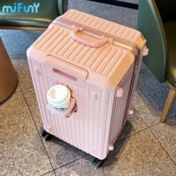 MIFUNY Travel Luggage With Cup Holder Aluminum Frame Suitcase Large 19 MIFUNY Travel Luggage With Cup Holder Aluminum Frame Suitcase Large -Samsonite Shop MIFUNY Travel Luggage with Cup Holder Aluminum Frame Suitcase Large Capacity Carry on Luggage Pull Rod.jpg 640x640 674e3eff 1abe 42bc b432 940863a7dcd6
