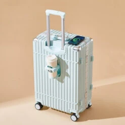 Multifunctional Luggage Aluminum Frame Trolley Case Universal Wheel -Samsonite Shop Multifunctional Luggage Aluminum Frame Trolley Case Universal Wheel Cup Holder Seat Built in USB Interface Boarding.jpg 640x640 0de3dda0 8798 40be b572 49330a5fb97b