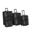 Rockland Luggage Journey 4 Piece Softside Expandable Luggage Set| |