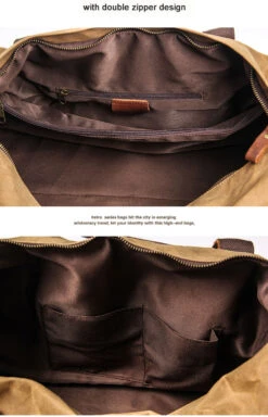 Waterproof Waxed Canvas Leather Men Travel Bag Hand Luggage Bag Carry -Samsonite Shop WaterProof Waxed Canvas Leather Men Travel Bag Hand Luggage Bag Carry On Large tote Vintage Men e426c524 bfd6 45d7 9087 2b5c3589738e